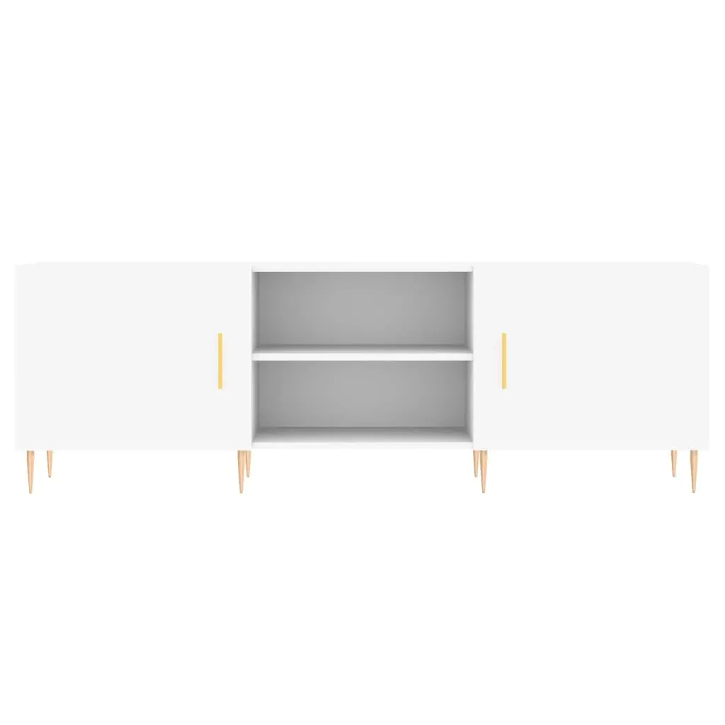 White TV Cabinet Media Unit 150x30x50cm