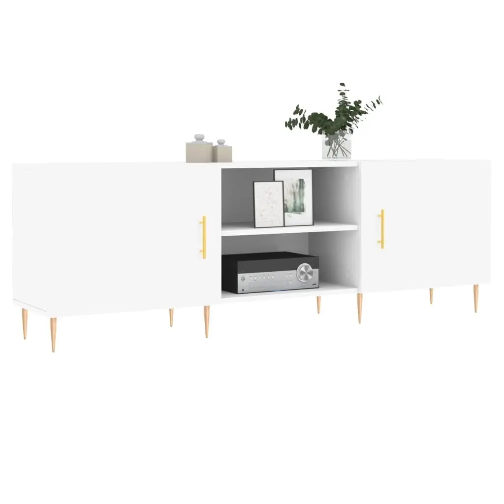 White TV Cabinet Media Unit 150x30x50cm