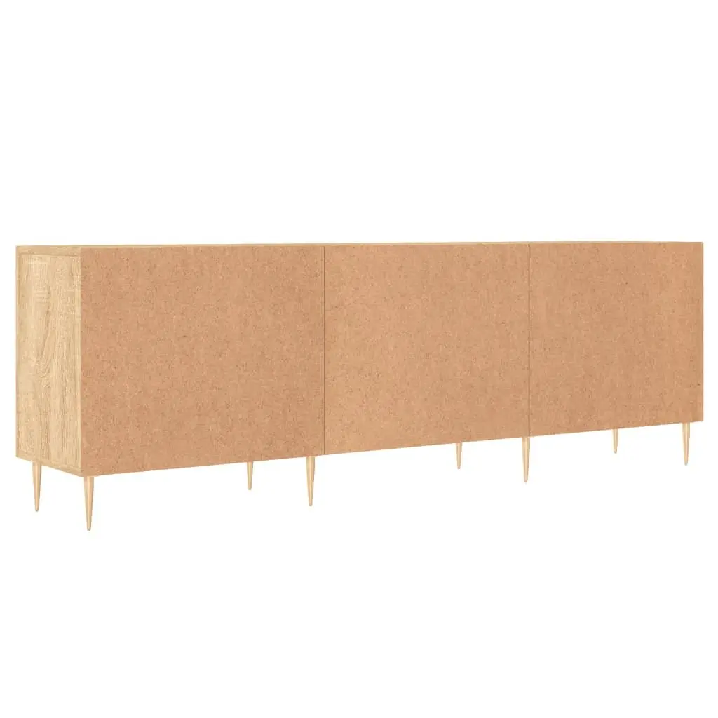 TV Cabinet Brown Engineered Wood 150x30x50 cm Sturdy Storage Unit