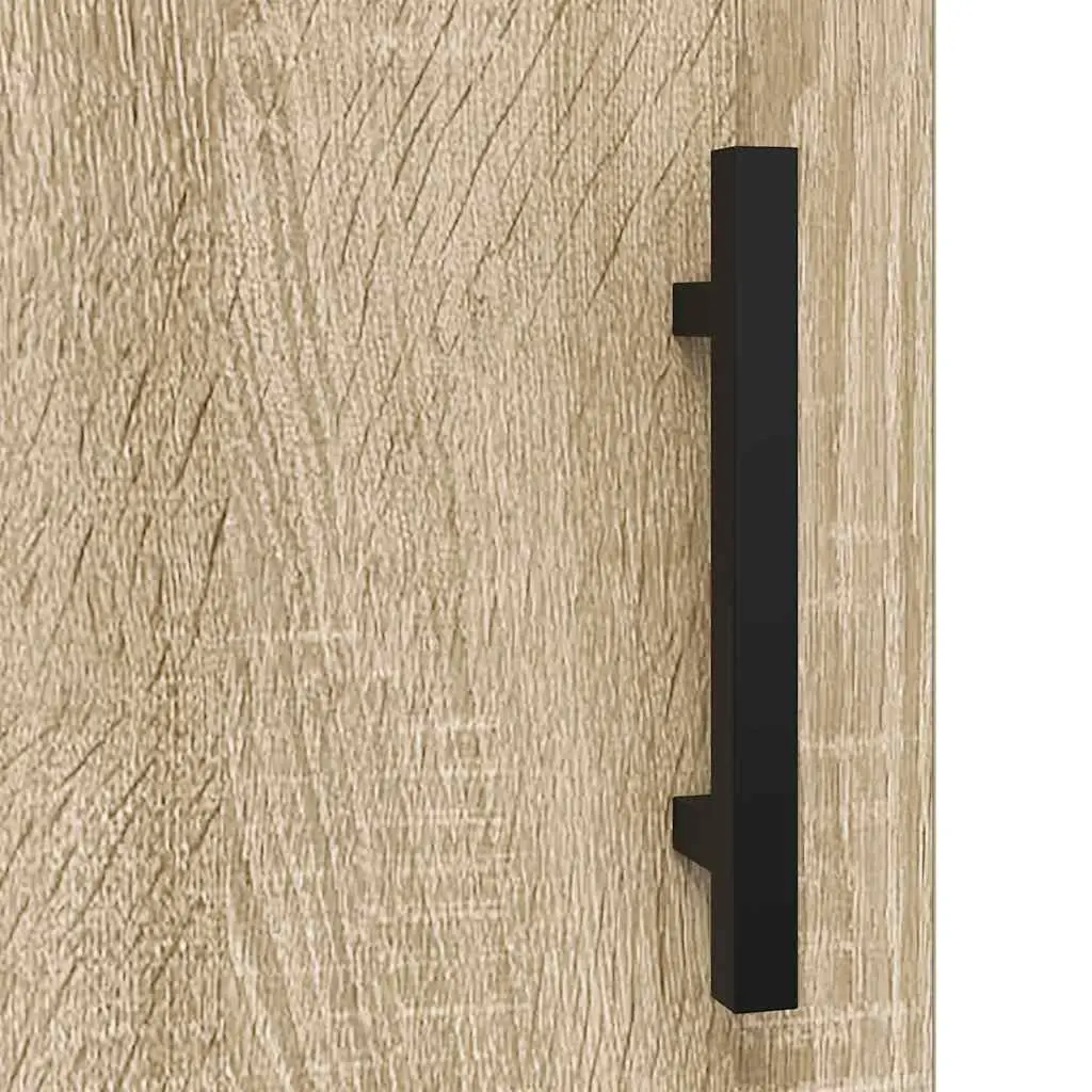 Wall Cabinet Storage Brown 60x31x70 cm Wall-mounted Engineered Wood