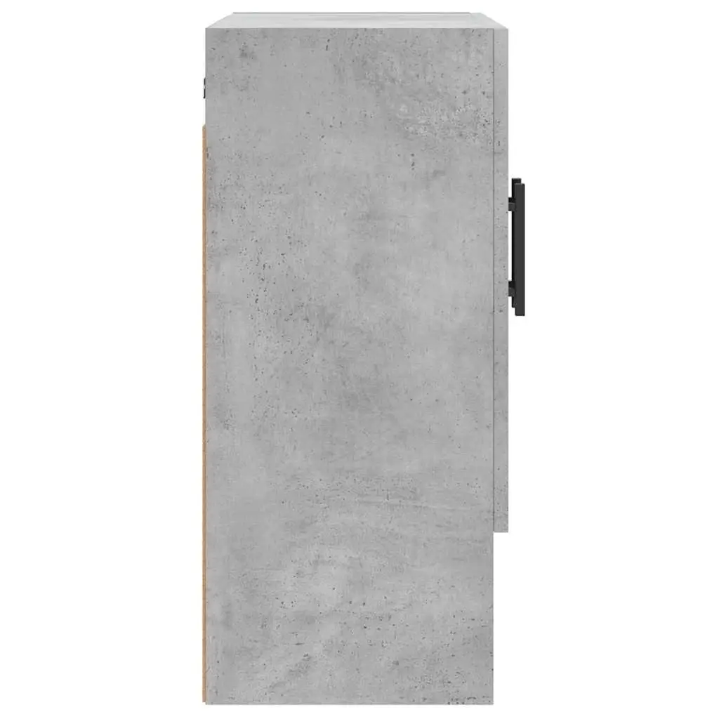 Wall Storage Cabinet Grey 60x31x70 cm Floating Shelves Engineered Wood Home