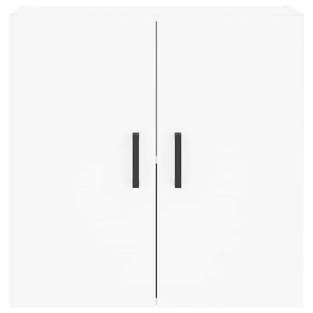 Wall Cabinet White Floating Storage Engineered Wood 60x31x60 cm Home