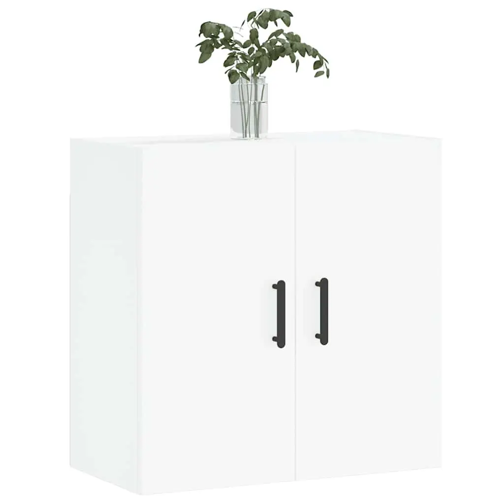 Wall-Mounted Storage Cabinet White 60x31x60cm Floating Shelf Organiser