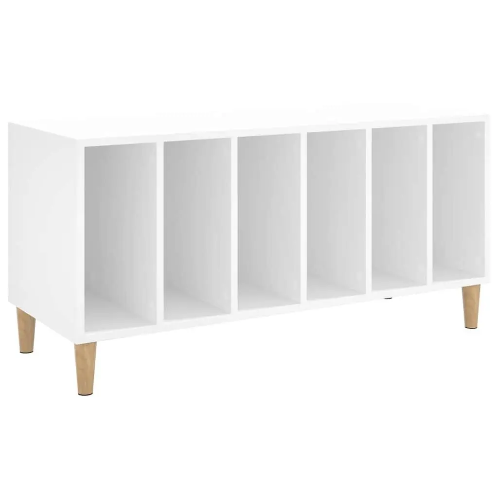 White Vinyl LP Storage Cabinet
