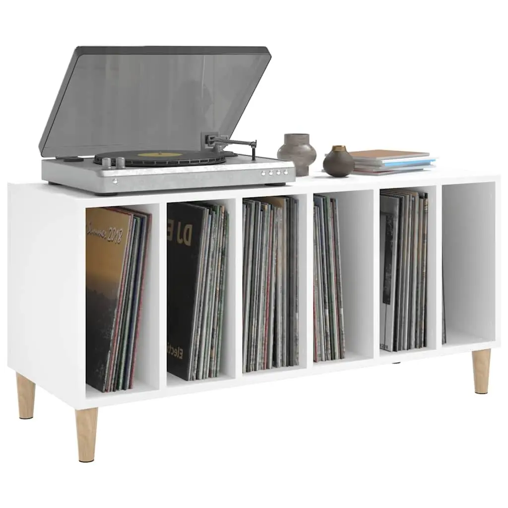 White Vinyl LP Storage Cabinet
