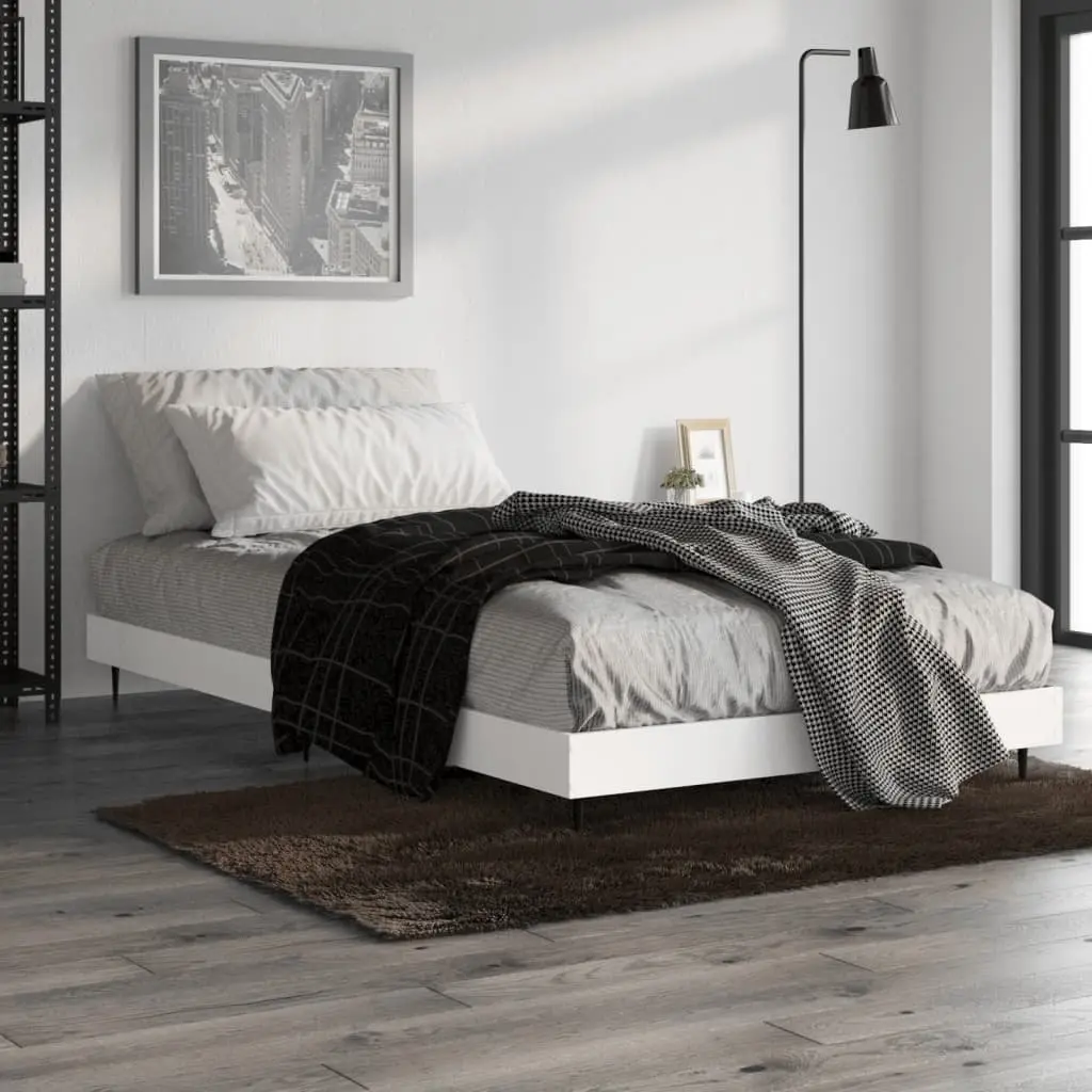 White Bed Frame 90x190 cm for Optimal Support