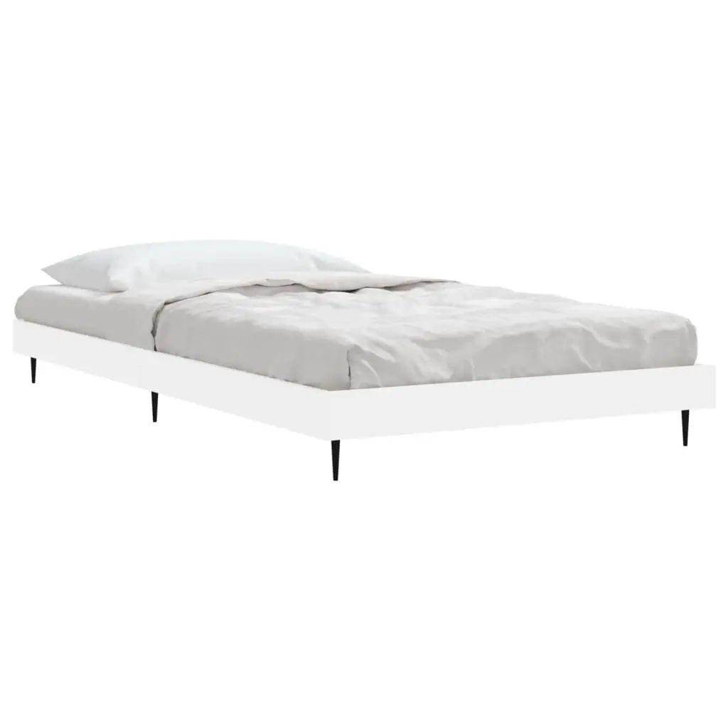 White Bed Frame 90x190 cm for Optimal Support