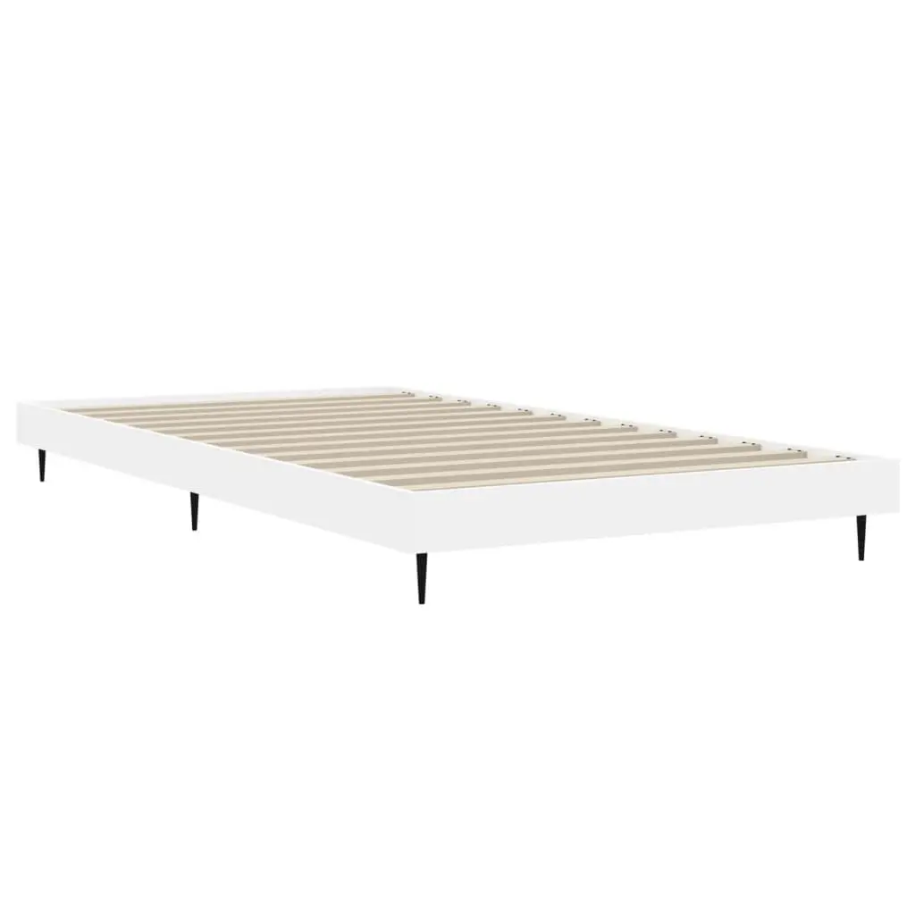 White Bed Frame 90x190 cm for Optimal Support