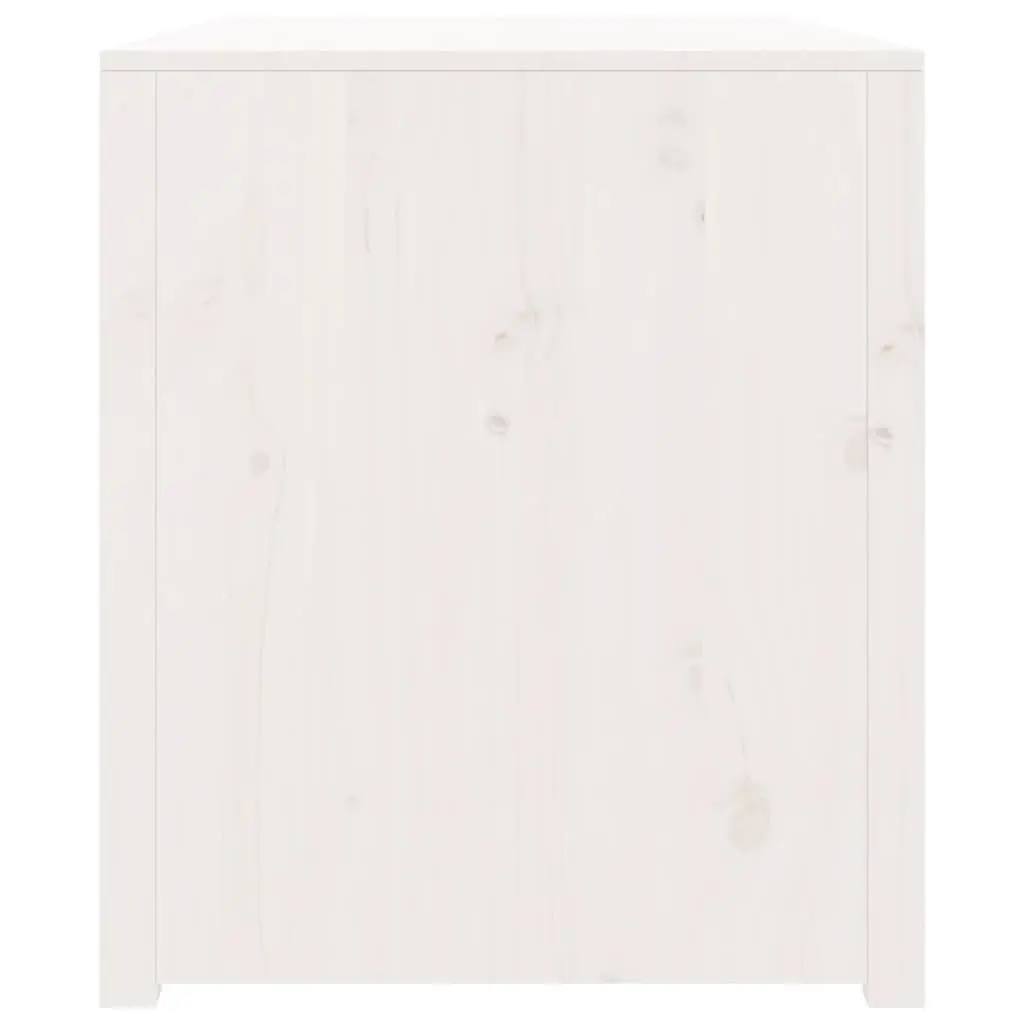 Outdoor Kitchen Cabinet White Solid Pine Wood Garden Storage Cupboard