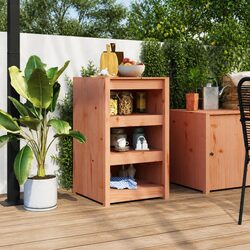 Brown Solid Wood Outdoor Kitchen Storage