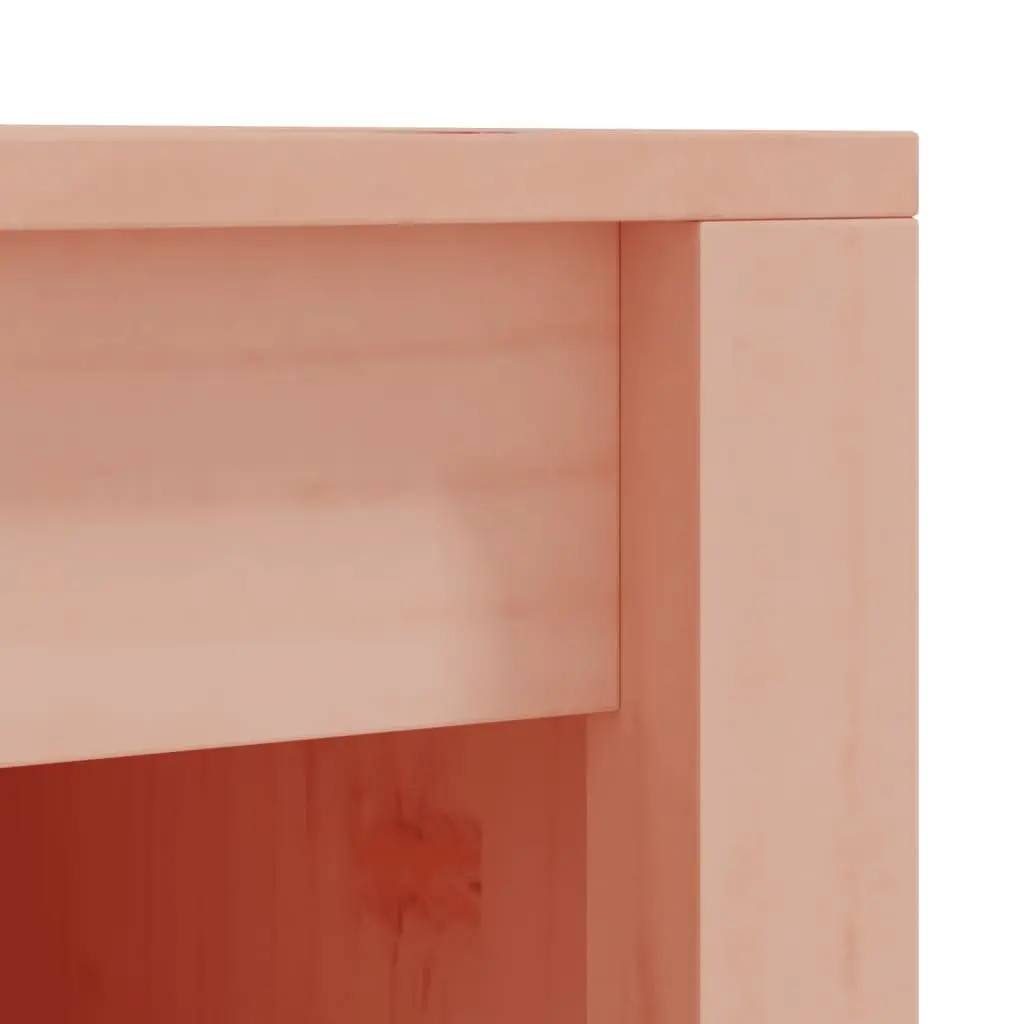 Brown Outdoor Kitchen Cabinet Solid Wood Storage Unit 55x55x92cm