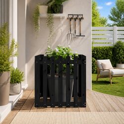 Black Solid Wood Garden Planter - Perfect Size and Design