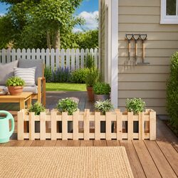 Compact Raised Garden Bed Wooden Planter for Easy Gardening