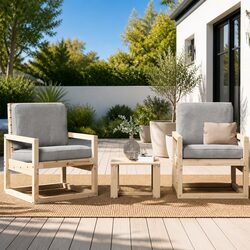 3-Piece Outdoor Lounge Seating Set
