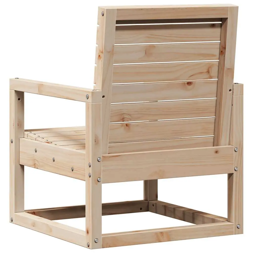 3 Piece Garden Lounge Set Solid Wood Pine Outdoor Furniture Patio Seating Brown