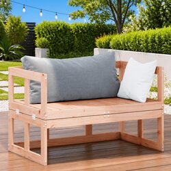 Outdoor Sofa Bench in Brown