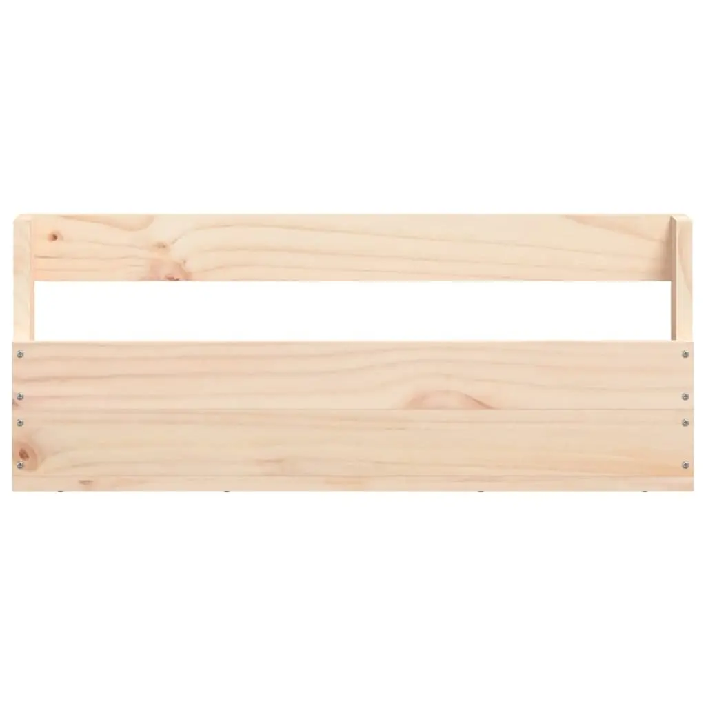 Wall-Mounted Shoe Rack Solid Pine Wood Brown Storage Shelves Organiser 59x9x23cm