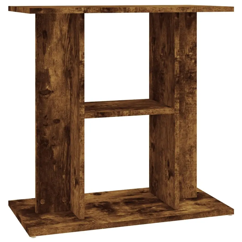 Aquarium Stand Brown 3-Tier Engineered Wood Storage Display