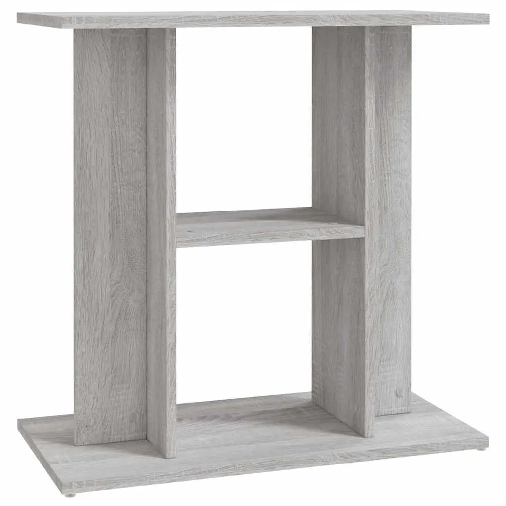 Aquarium Stand Grey 60x30x60 cm 3-Tier Storage Fish Tank Display Cabinet