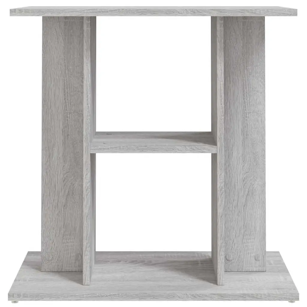 Aquarium Stand Grey 60x30x60 cm 3-Tier Storage Fish Tank Display Cabinet