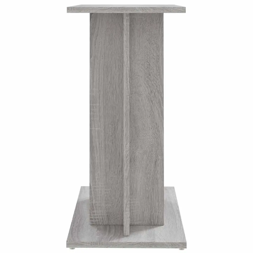 Aquarium Stand Grey 60x30x60 cm 3-Tier Storage Fish Tank Display Cabinet
