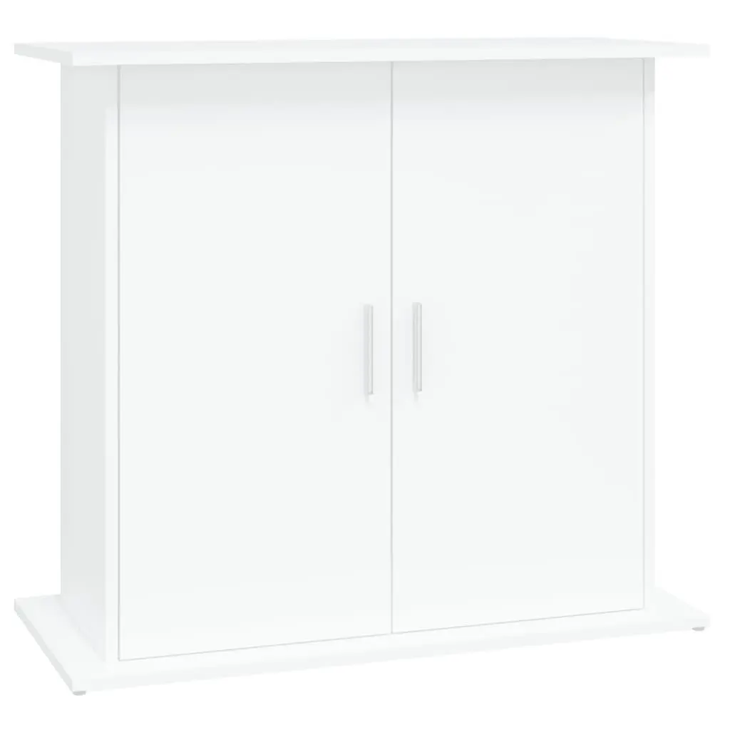 Aquarium Stand White 81x36x73 cm Engineered Wood Storage Cabinet