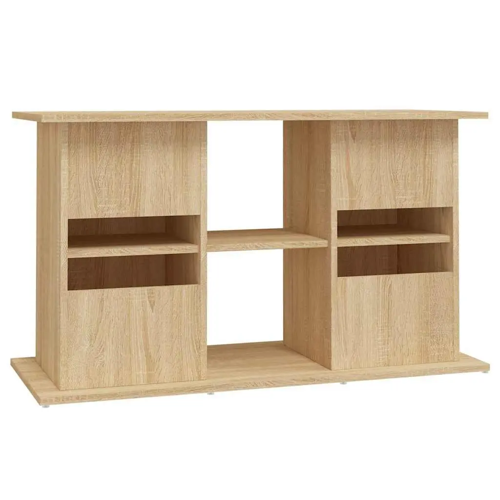 Aquarium Stand Brown Engineered Wood Storage Shelves Display