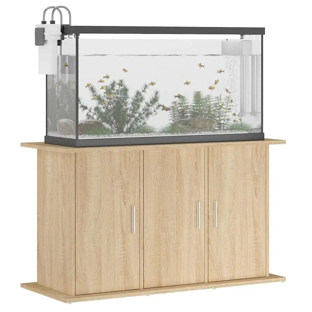 Aquarium Stand Brown 101x41x58cm Engineered Wood with 6 Storage Compartments