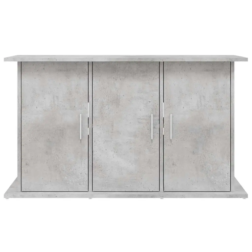 Aquarium Stand Grey Engineered Wood 101x41x58cm Stable Storage with 6 Compartments