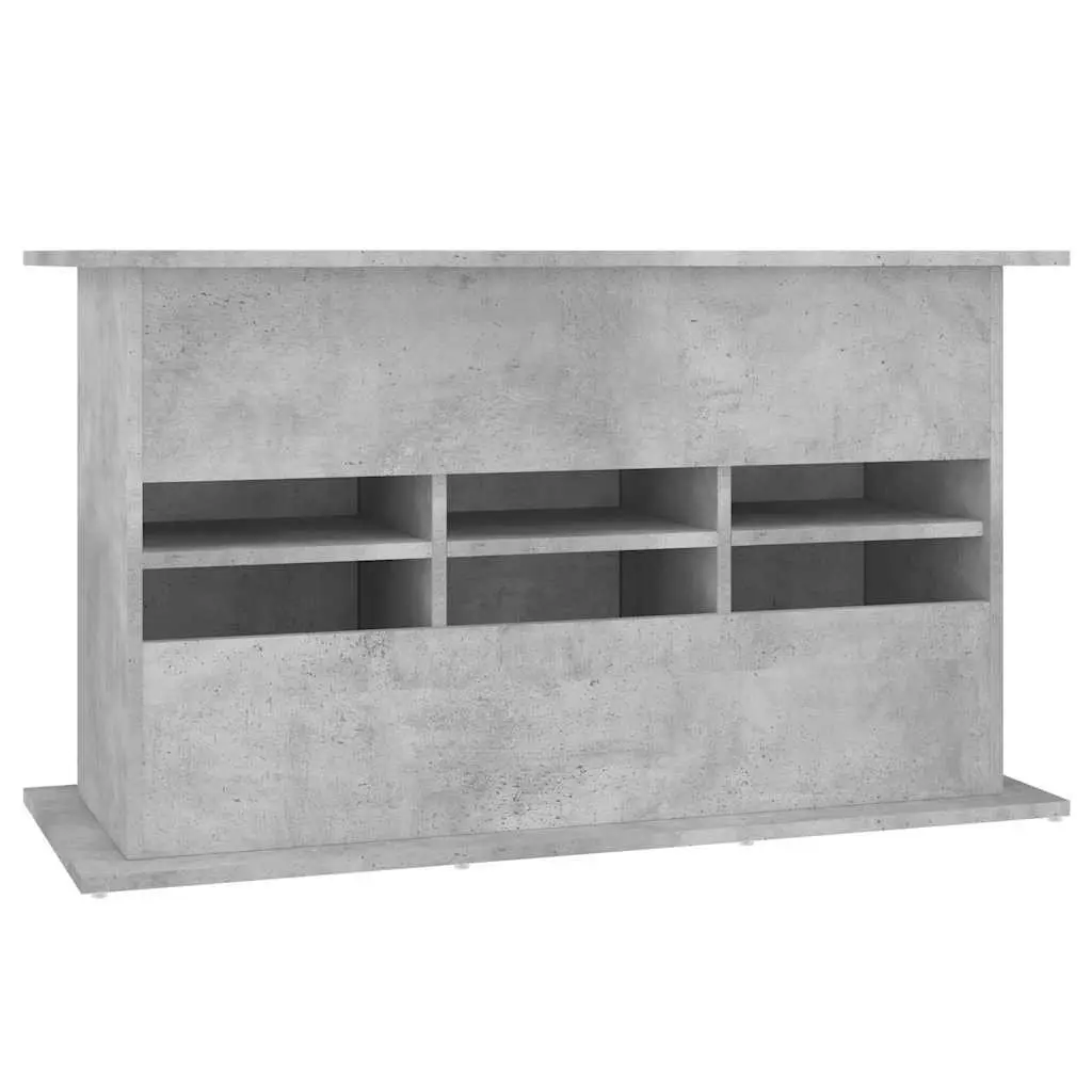 Aquarium Stand Grey Engineered Wood 101x41x58cm Stable Storage with 6 Compartments