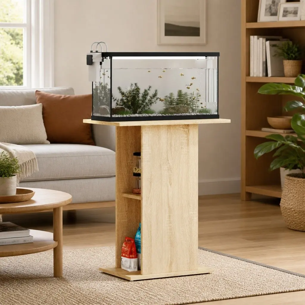 Aquarium Stand with Open Compartments