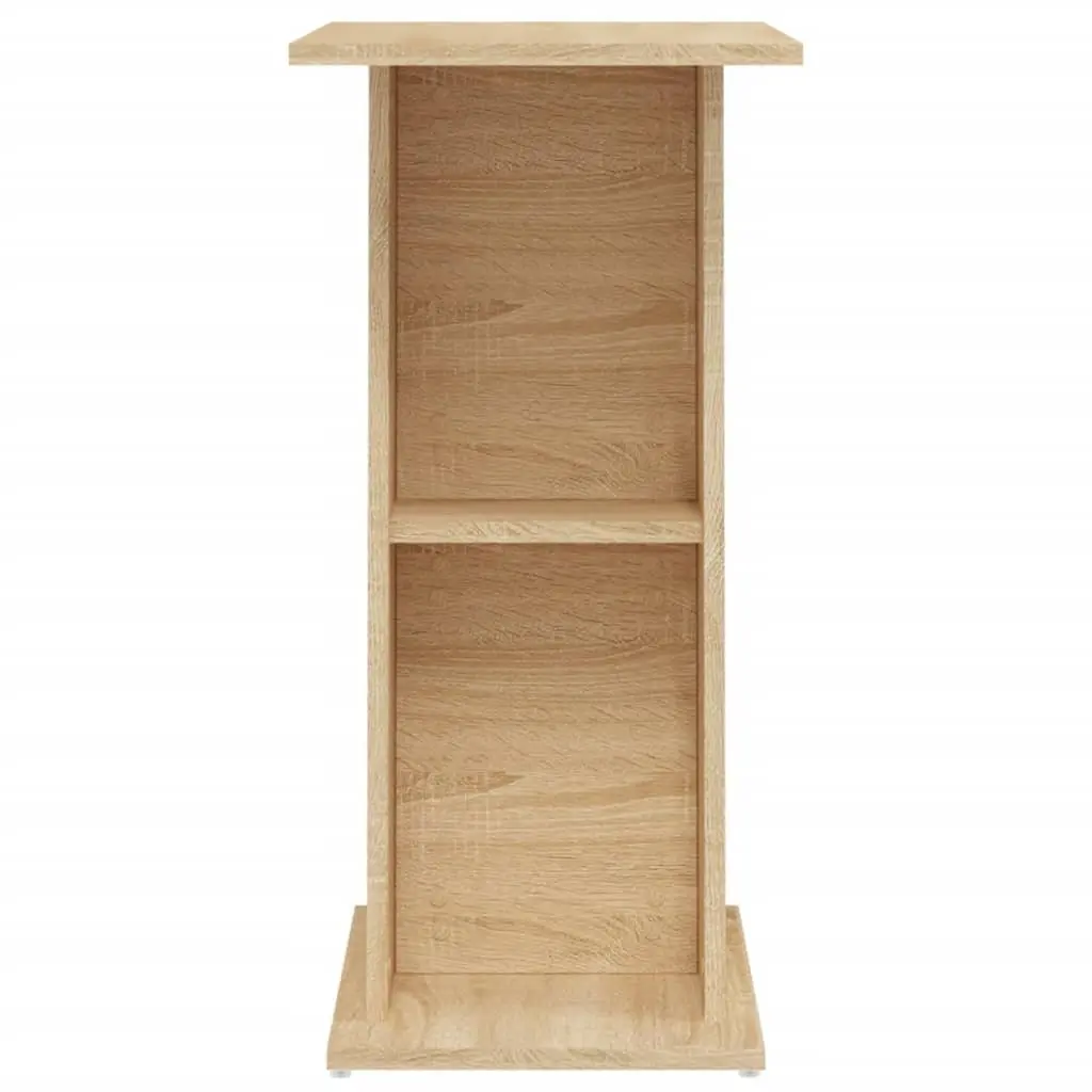 Aquarium Stand Fish Tank Cabinet Brown Storage Furniture Engineered Wood