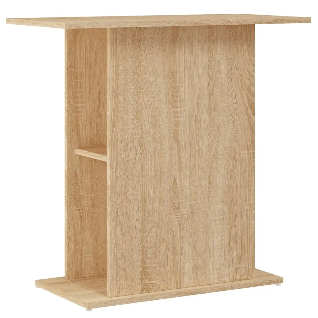 Aquarium Stand Brown Engineered Wood Fish Tank Display Cabinet Storage