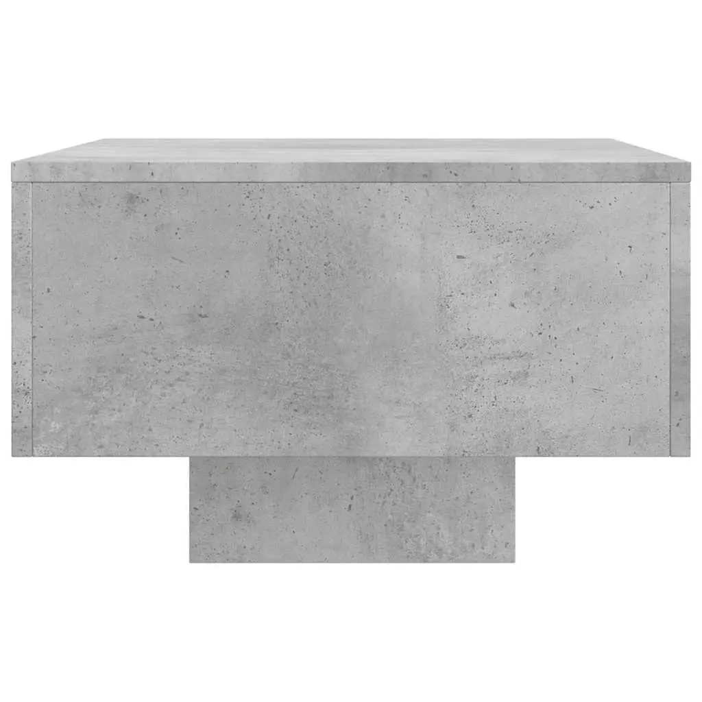 Grey Coffee Table Engineered Wood Spacious Tabletop Living Room Furniture 100cm x 49.5cm x 31cm