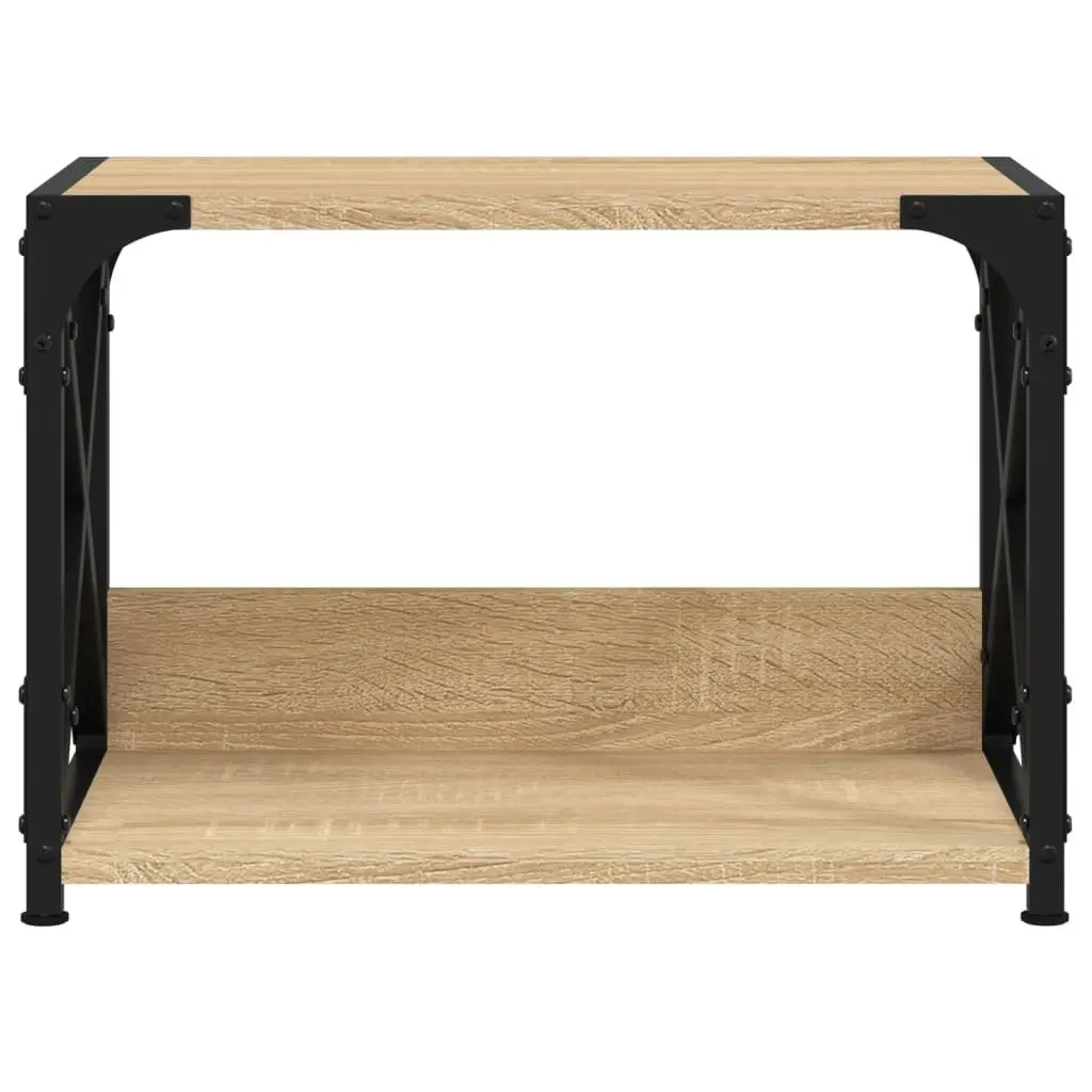 Printer Stand Brown 2-Tier Desk Organiser Storage Shelf Office Home Furniture