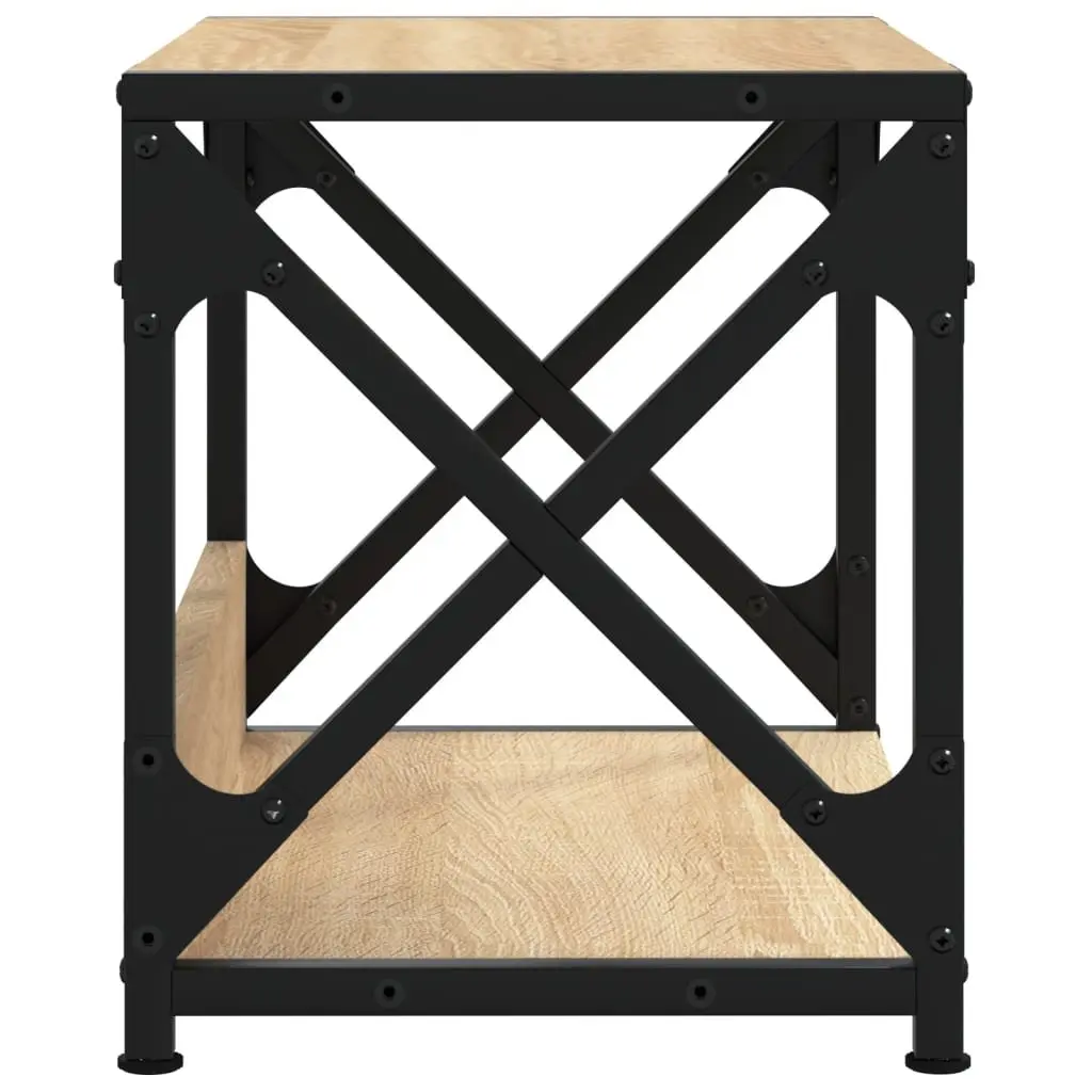 Printer Stand Brown 2-Tier Desk Organiser Storage Shelf Office Home Furniture