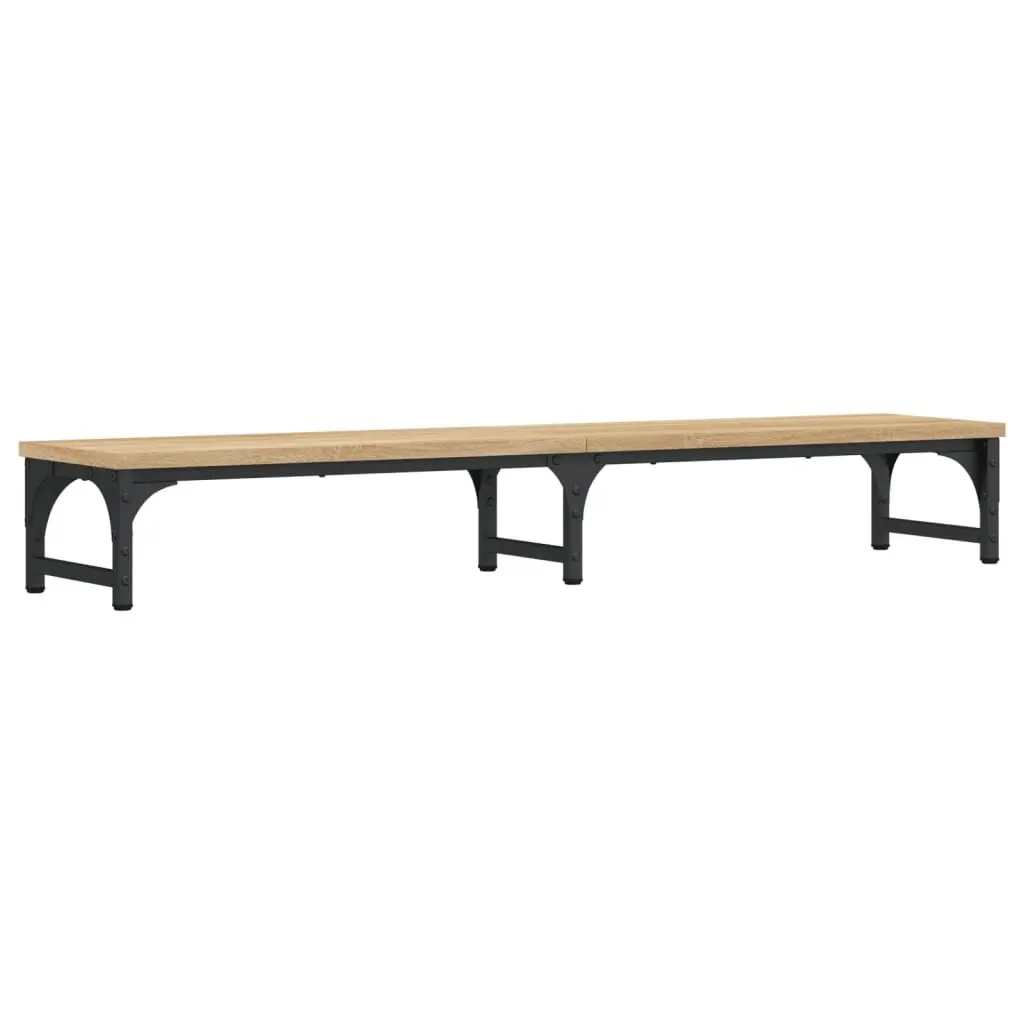 Monitor Stand Riser Sonoma Oak Computer Desk Organizer Storage Space Adjustable