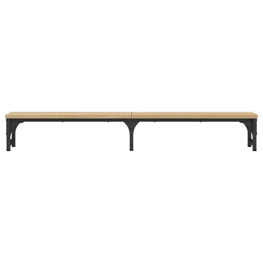 Monitor Stand Riser Sonoma Oak Computer Desk Organizer Storage Space Adjustable