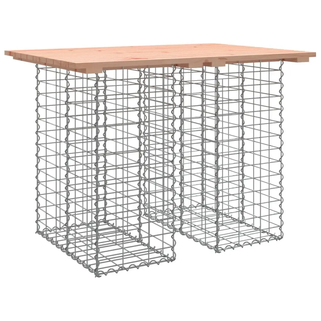 Garden Table for Patios with Solid Wood Top