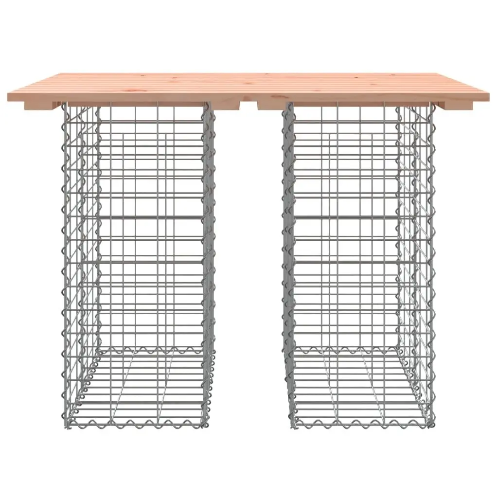 Garden Table for Patios with Solid Wood Top