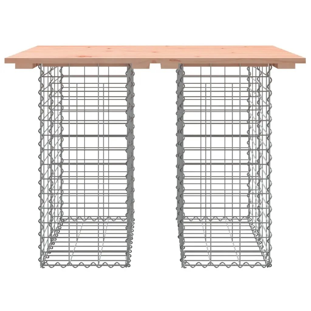Garden Table for Patios with Solid Wood Top