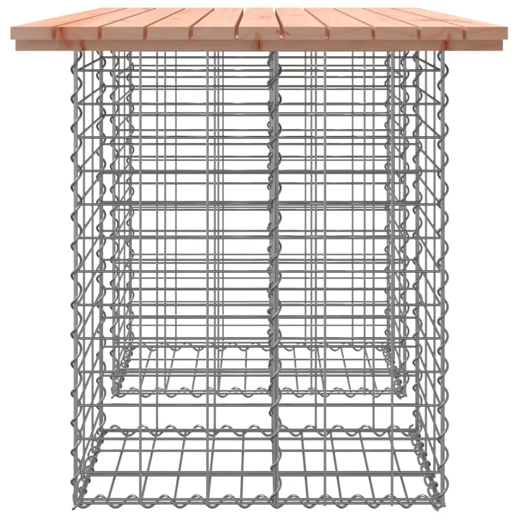 Garden Table for Patios with Solid Wood Top