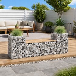 Your Outdoor Space Needs This Bench with Integrated Planters