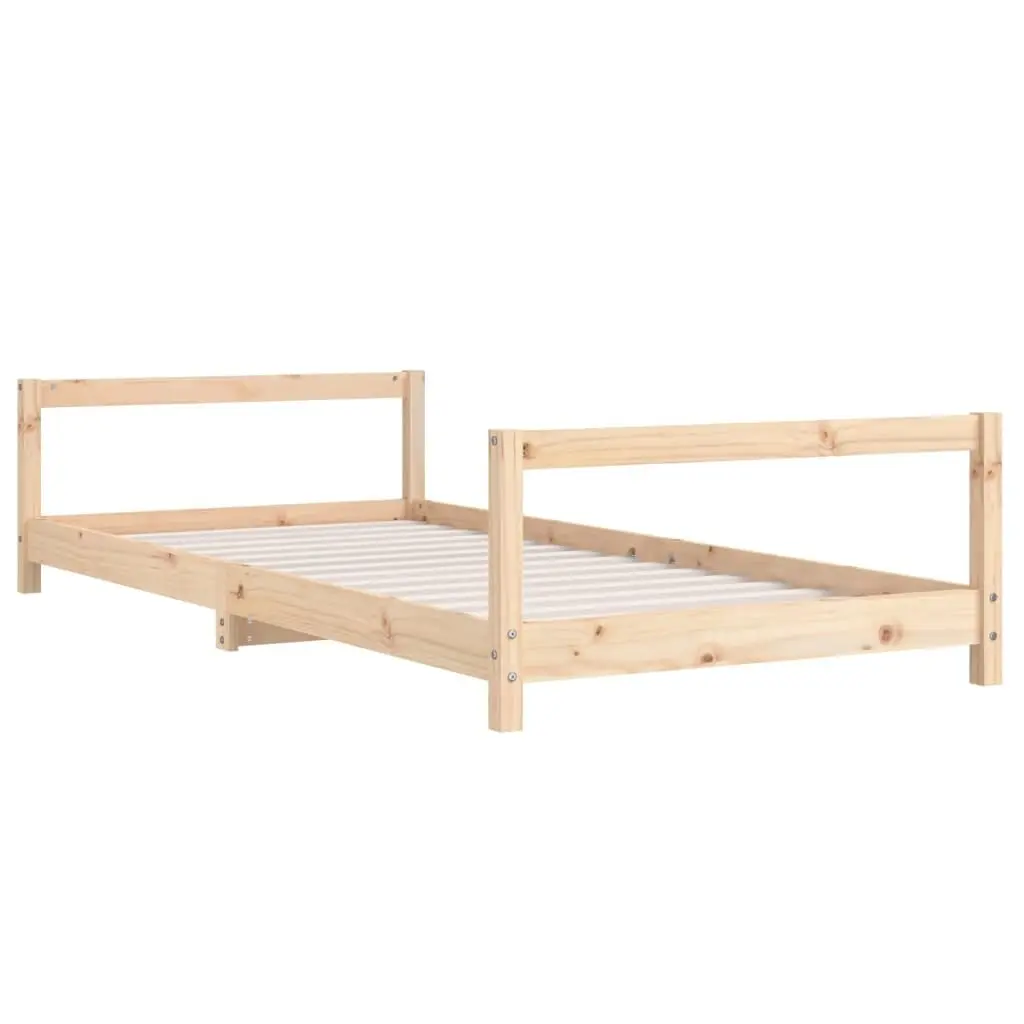 Kids Bed Frame 90x190 cm Solid Pine Wood Single Toddler Children Bedroom