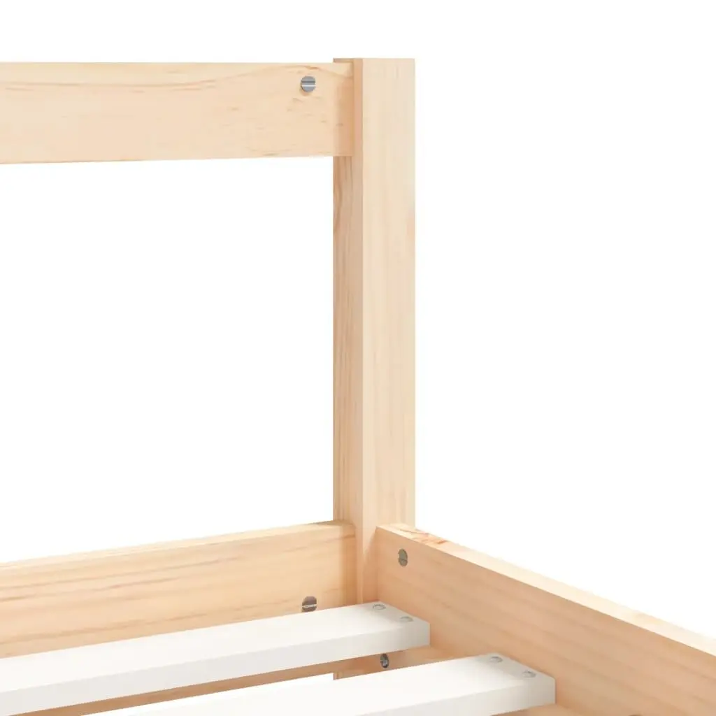 Kids Bed Frame 90x190 cm Solid Pine Wood Single Toddler Children Bedroom