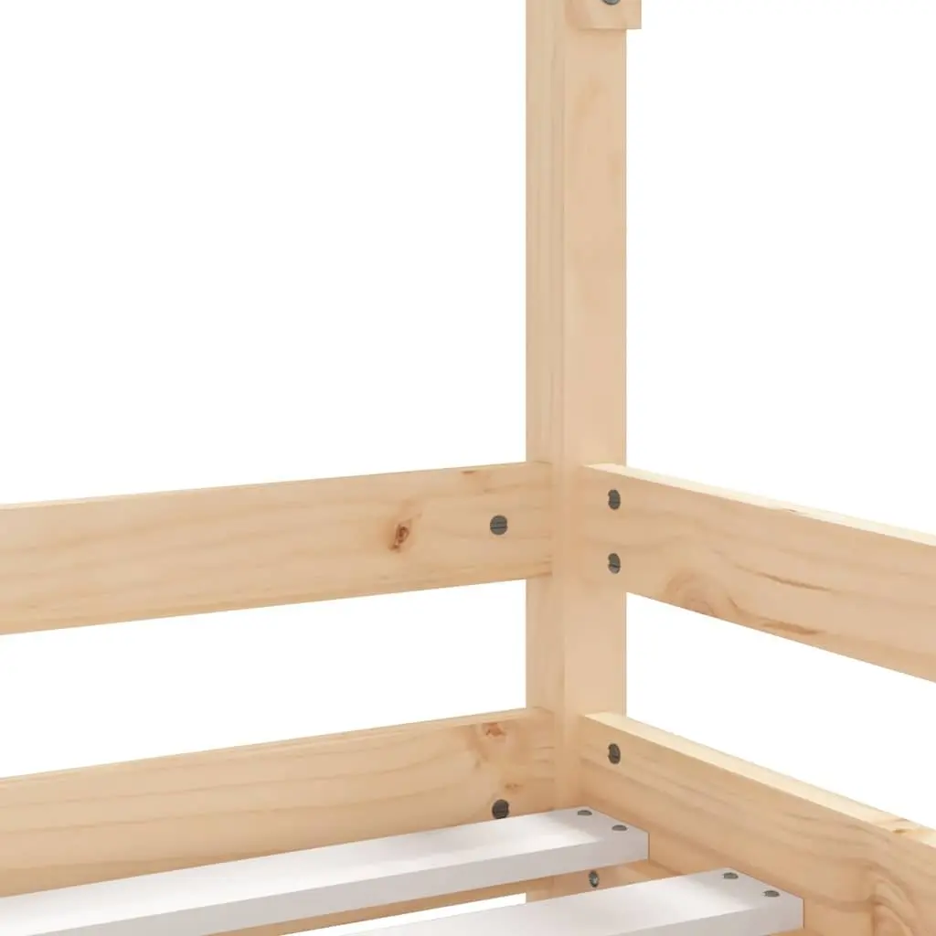 Kids Bed Frame 90x190 cm Solid Wood Pine House Design Toddler Bedroom Furniture
