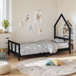 Kids Bed Frame with House Design - Strong and Safe