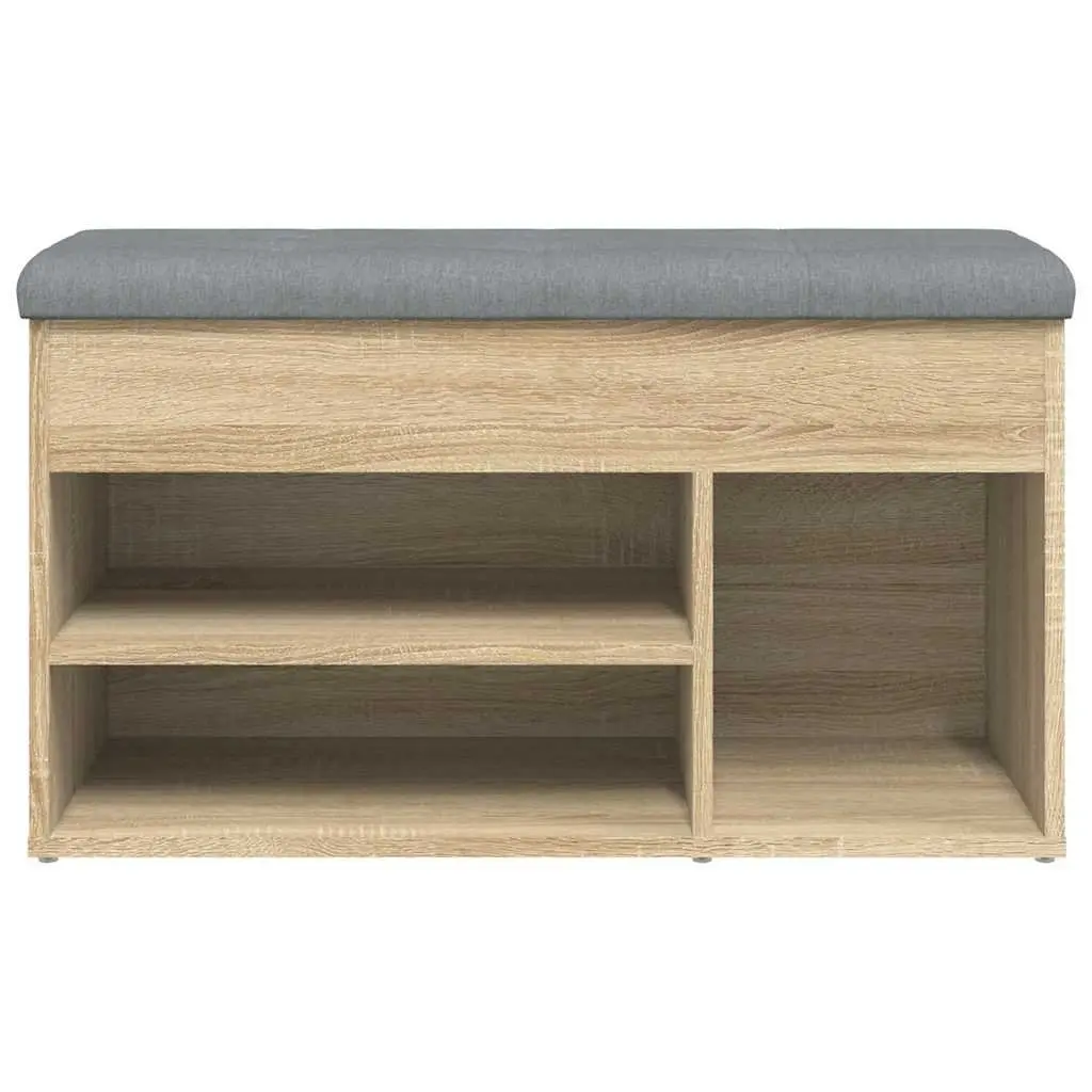 Shoe Bench Brown Padded Seat Storage Organiser for Entryway Hallway Bedroom