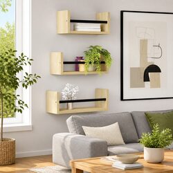 3 Piece Floating Wall Shelves
