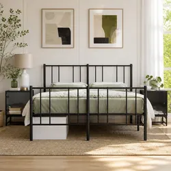 Concise Design: Black Bedside Cabinets with Glass Doors